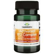 Swanson Supplemelts Activated B-12 2,000 Mcg 60 Lozenges