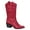 Red, variant on Charles Albert Cowboy Boots for Women Mid-Calf Western Cowgirl Boots