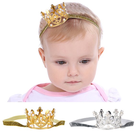 Joernso Baby Hairband Crown Shape Comfortable Dress-Up Photoshop Comfortable Baby Hair Band for Infant