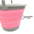 thumbnail image 5 of SAMMART 10L (2.64Gallon) Collapsible Fishing Bucket - Foldable Round Tub - Portable Plastic Water Pail - Space Saving Outdoor Waterpot - Trunk Organizer, 5 of 9