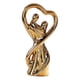 thumbnail image 5 of Figura de pareja, estatua de pareja, decoración del hogar, arte, artesanía, coleccionable, decorativo Oro, 5 of 9