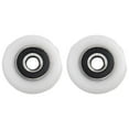 thumbnail image 3 of LEFU pour 8 Pack Roues de Remplacement pour Rouleau de Porte de Douche Diamètre 25mm Coureurs Réglables Roue Extérieure en Nylon Vis en Acier Inoxydable pour Armoires Cabines Hammams, 3 of 10