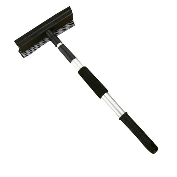 Squeegee for Window Cleaning Adjustable Extendable Rubber Window Cleaning Squeegee & Sponge for Windshield