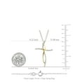 thumbnail image 5 of Dazzlingrock Collection 0.12 Carat (ctw) 14K Round White Diamond Ladies Cross Pendant (Silver Chain Included), Yellow Gold, 5 of 5