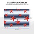 thumbnail image 2 of Fotbe Starfish Navy Blue Stripe Alfombrilla de Secado para Cocina con Estampado, 18x24 Pulgadas, 2 of 7
