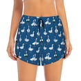 thumbnail image 2 of KLL Cartoon Geese With Xmas Pattern Shorts Women,Athletic Shorts High Waisted Running Shorts Pocket Sporty Short Gym Elastic Workout Shorts-X-Large, 2 of 7