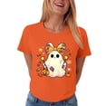thumbnail image 7 of Akiihool Halloween Womens Clothes Plus Size Halloween Shirts for Women Pumpkin Graphic Tshirt Fall Casual Short Sleeve Tee Tops (Orange,3XL), 7 of 7