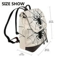 thumbnail image 2 of Fotbe Spiders On The Web 1 Mochila Bolso con Estampado para Mujer, Mochila Antirrobo de Nylon Impermeable, Bolsa Ligera de Hombro, 2 of 4