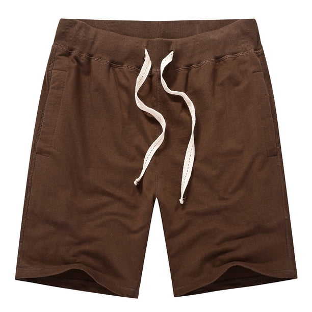 Pantalones Cortos Casuales de Todos los Deportes Sueltos de Algodón con Cordón de Cintura de Cinco Piezas para Yoga Y Playa