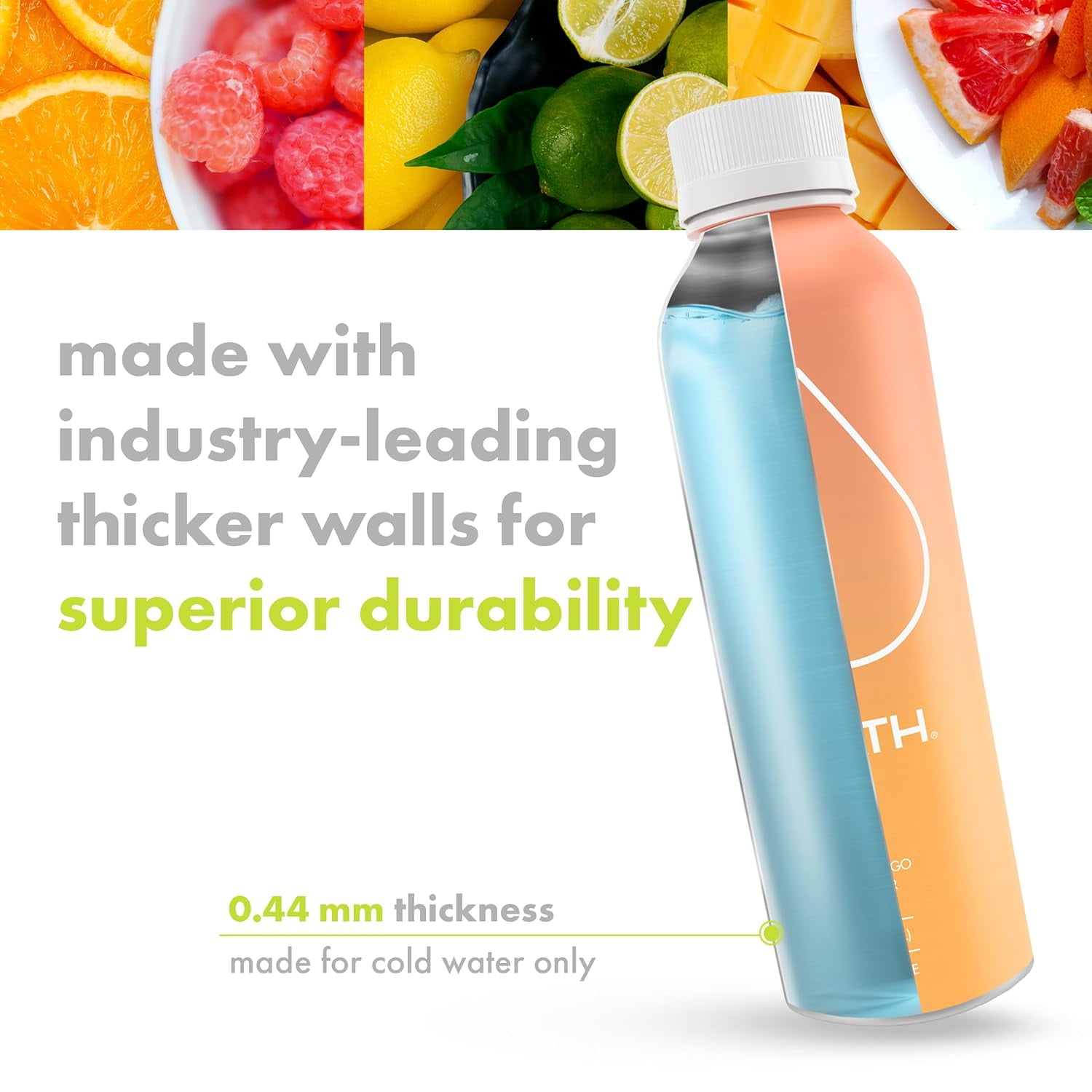 PATH Water Ultra-Purified Sparkling Flavored Water, 20 fl oz, 4 pack Aluminum Bottles, Variety Pack