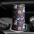 thumbnail image 3 of 20oz Colorful Halloween Pattern Skinny Tumblers Stainless Steel Tumbler with Lid and Straw,Vacuum Insulated Double Wall Travel Tumbler Cups with Cleaning Brush for Coffee,Tea, 3 of 6