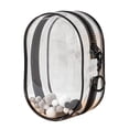 thumbnail image 1 of MERIGLARE Clear Figure Display Bag Display Case for Figures, Tiny Doll Pouch, Waterproof Zipper Closure Small Doll Storage Bag for Doll Black Keychain Ball, 1 of 8