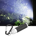 thumbnail image 3 of LED Mini Flashlight Keychain Portable Torch Light Aluminum Alloy Black Silver, 3 of 8