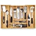 thumbnail image 2 of Pristine Bamboo Silverware Organizer - Expandable Kitchen Drawer Organizer - Adjustable Kitchen Drawer Organizer for Utensils, Expandable to 25 Inches Wide, 10 Compartments, Silverware Tray for Drawer, 2 of 15