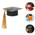 thumbnail image 2 of 6 uds sombrero de graduación cubiertas para copa sombrero de graduación cubierta copa para bebidas Topper, 2 of 4