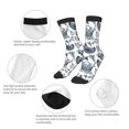 thumbnail image 3 of Fuzoiu Chicken And Fish Print Kids Socks For Boys Girls,Grip Crew Socks with Non Slip,Lightweight Stretch Crew Socks,Toddlers Crew Boot Socks, 3 of 5