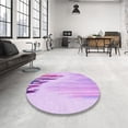 thumbnail image 4 of Ahgly Company Machine Washable Indoor Rectangle Transitional Heliotrope Purple Area Rugs, 3' x 5', 4 of 7
