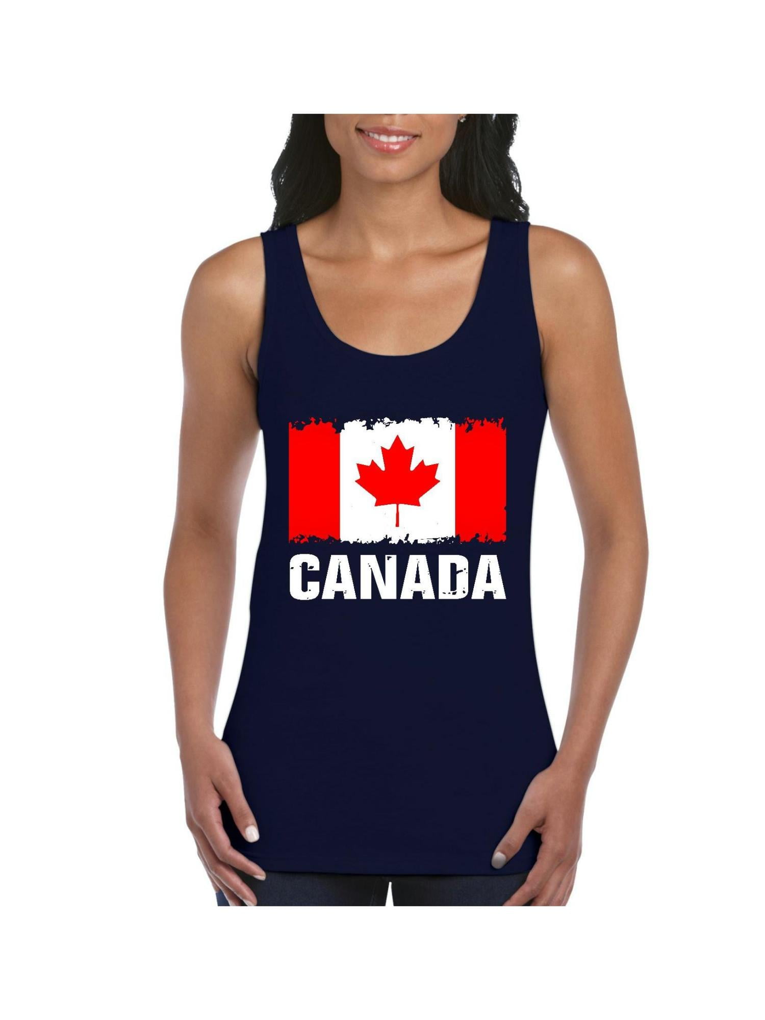 IWPF Womens Canada Flag Canadian Tank Top