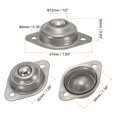 thumbnail image 2 of Unique Bargains Roller Ball Transfer Bearing 1/2'k Load 15lbs Flange Mounted Stainless Steel Rotation Caster Unit, 4 Pack, 2 of 5