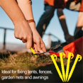 thumbnail image 4 of 20 Pcs Tent Stakes Durable Ground Pegs Reusable Ground Stakes For Camping Hiking Garden Netting,Yellow-A, 4 of 4