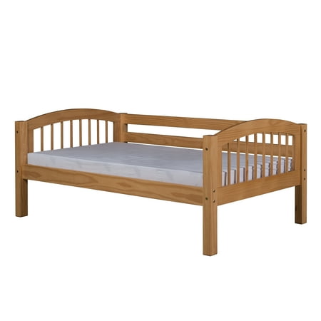 - Camaflexi Twin Size Day Bed - Arch Spindle Headboard - Natural Finish