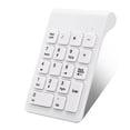 thumbnail image 1 of 18 Keys Wireless Numeric Keypad Bottom non-slip design Durable enough,White, 1 of 6