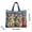 S, variant on Funny Chicken Quilted Tote Bag with Chick Print Whimsical Rooster Patchwork Shoulder Bag Large Handbag for Market Beach