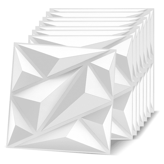 30 Pack Textured 3D Wall Panels for Interior Wall Decor, PVC Decorative Wall Panels for Living Room Bedroom Hotel Office, 11.8''x11.8'' Cover 29 Sq.​ Ft​