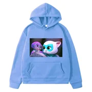 Super Kitties anime hoodie Fleece sweatshirt y2k sudadera boys clothes Autumn pullover Casual Jacket clothes girls hoodies