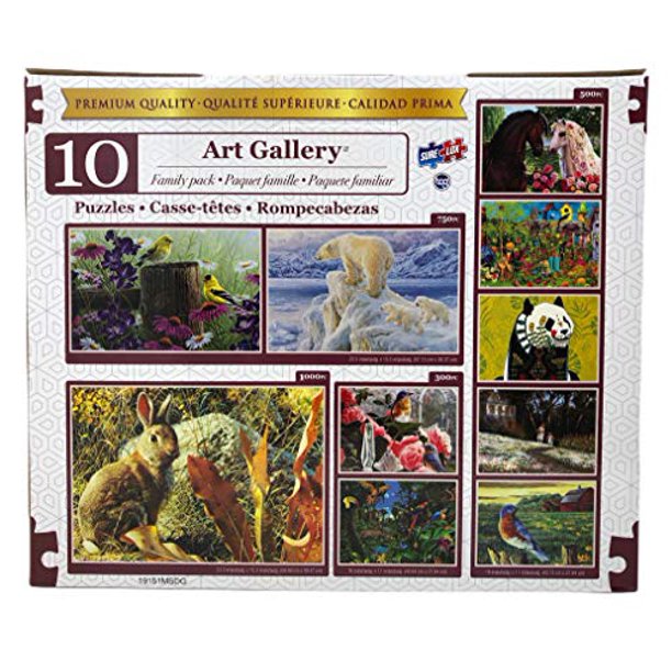 Art Gallery Family Pack 10 Jigsaw Puzzles