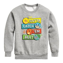 Pokemon Pikachu Collegiate Youth Crewneck Fleece Sweatshirt Walmart