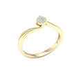 thumbnail image 2 of Imperial 1/20Ct TDW Diamond 10k Yellow Gold Cluster Bypass Promise Ring (H-I, I2), 2 of 5