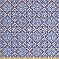 thumbnail image 1 of Orient Fabric by the Yard, Vintage Moroccan Tiles Pattern Middle Geometric, Decorative Upholstery Fabric for Sofas and Home Accents, 10 Yards, Violet Blue Coconut by Ambesonne, 1 of 2