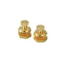 Johnson 1/2 in. L x 1/2 in. H Brass Framing Square Gold