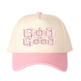 thumbnail image 3 of God is Good Gothic Embroidered Baseball Cap, Christian Faith Vintage Dad Hat for Men Women, Embroidered Color Block Trucker Hat Unisex Adjustable Cotton Breathable Fashion Cap for Travel Daily Wear, 3 of 11
