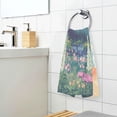 thumbnail image 3 of Yayeee 2 Pack Hand Towels for Bathroom 100% Cotton 16" x 28" Soft Absorbent Kitchen Towel, Floral Mountain, 3 of 7