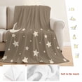 thumbnail image 5 of Modern Blanket Soft Cozy Warm Throw Blanket for Couch, Plush Fuzzy Flannel Fleece Blankets for Sofa, Japanese Style Minimalist Moon Stars Minimalism Bed Blankets Lightweight Gifts for Women, 40"x60", 5 of 9