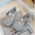 thumbnail image 6 of Bxsruta Toddler Girl Mary Janes Flat Shoes Bowknot Cute Princess Shoes Walking Shoes, 6 of 6