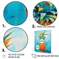 thumbnail image 3 of Designart "Oasis Of Exotic Pineapples IV" Pineapples Floater Framed Canvas Wall Art, 3 of 5