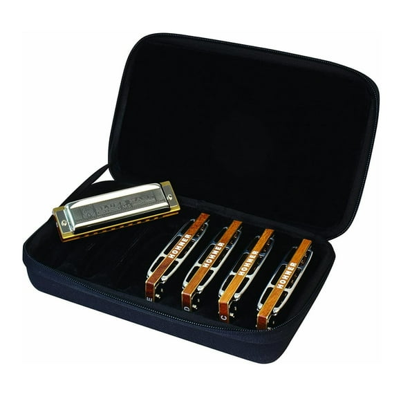 Armónica Hohner Blues Harp Diatonic de 5 piezas con funda