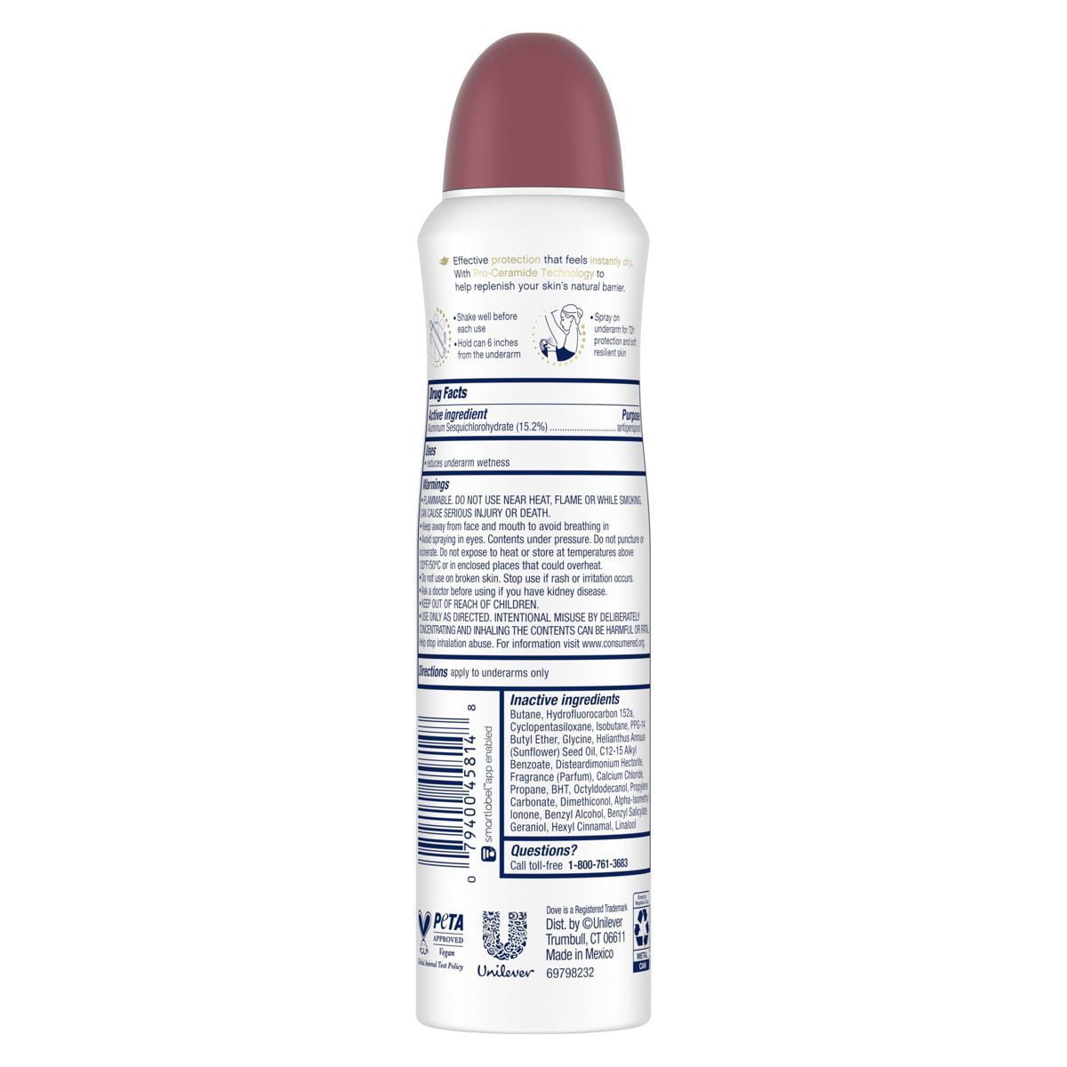 2X - Dove Beauty Advanced Care Apple White Tea 72-Hour Women's Antiperspirant Deodorant Dry Spray - 3.8oz