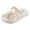Beige, variant on Daznico Fashionable Girls Slippers with Soft Sole Comfortable Bow Tie Pearl Design for Children Beach and Home Wear,9-9.5 Years
