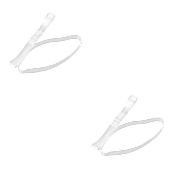 Wisewang 1 Pair Woman High Heels Shoestring Transparent Shoelaces Anti-skid Straps Transparent 2Set
