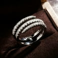 thumbnail image 5 of Women Jewelry Cubic Zircon Charm 925 Silver Ring Anniversary Gift Sz 6-10, 5 of 7