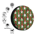 thumbnail image 4 of Naloa Santa Claus And Gnomes PVC Leather Spare Tire Wheel Cover Spare Tire Cover, for Car Truck SUV Camper Trailer Universal Fit(14-17in)-14 inch, 4 of 6