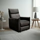 thumbnail image 1 of Sillón Reclinable Eléctrico Piel Negra Mecedora, 1 of 9