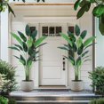 thumbnail image 2 of 7-ft artificial bird of paradise tree (2 pack) - fake palm tree para indoor/outdoor moderno decor, ideal para para home, oficina, y housewarming gift con 20 trunks y faux leaves, 2 of 7