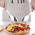 thumbnail image 5 of kkbbma Stainless Steel Salad Serving Set, Long Handle Salad Spoon and Fork, 2 Piece Western Utensils for Kitchen Dining Buffet Salad Bar, 5 of 8