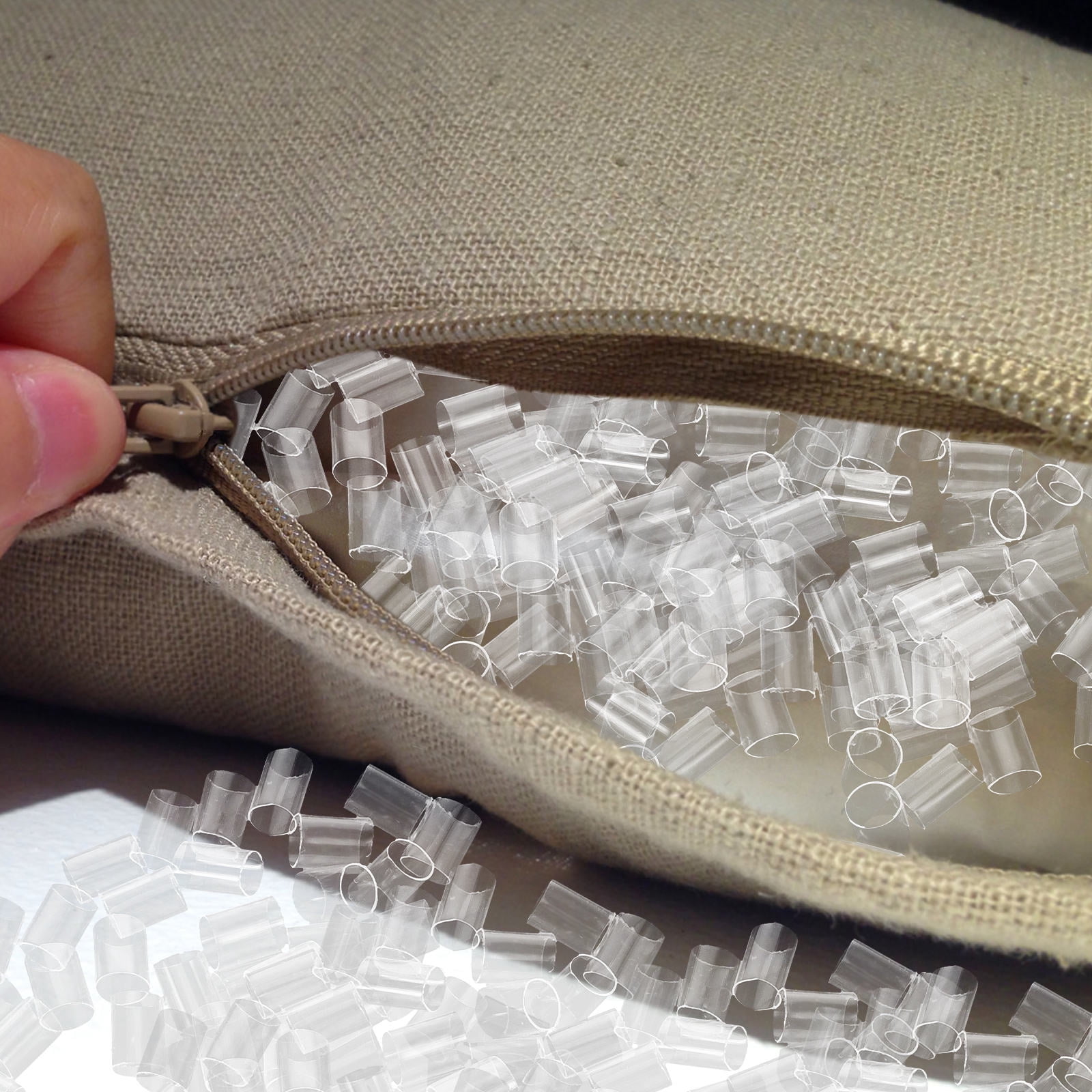 OUNONA 1Pack Portable Clear Pillow Filling with Breathable Pe Material for Easy Pillow Stuffing