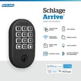 thumbnail image 2 of Cerradura Schlage Arrive BE459WB sin llave, WiFi, Alexa y Google, 2 of 9